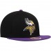 Men's Minnesota Vikings New Era Black Southside Snap Original Fit 9FIFTY Adjustable Snapback Hat 2539356